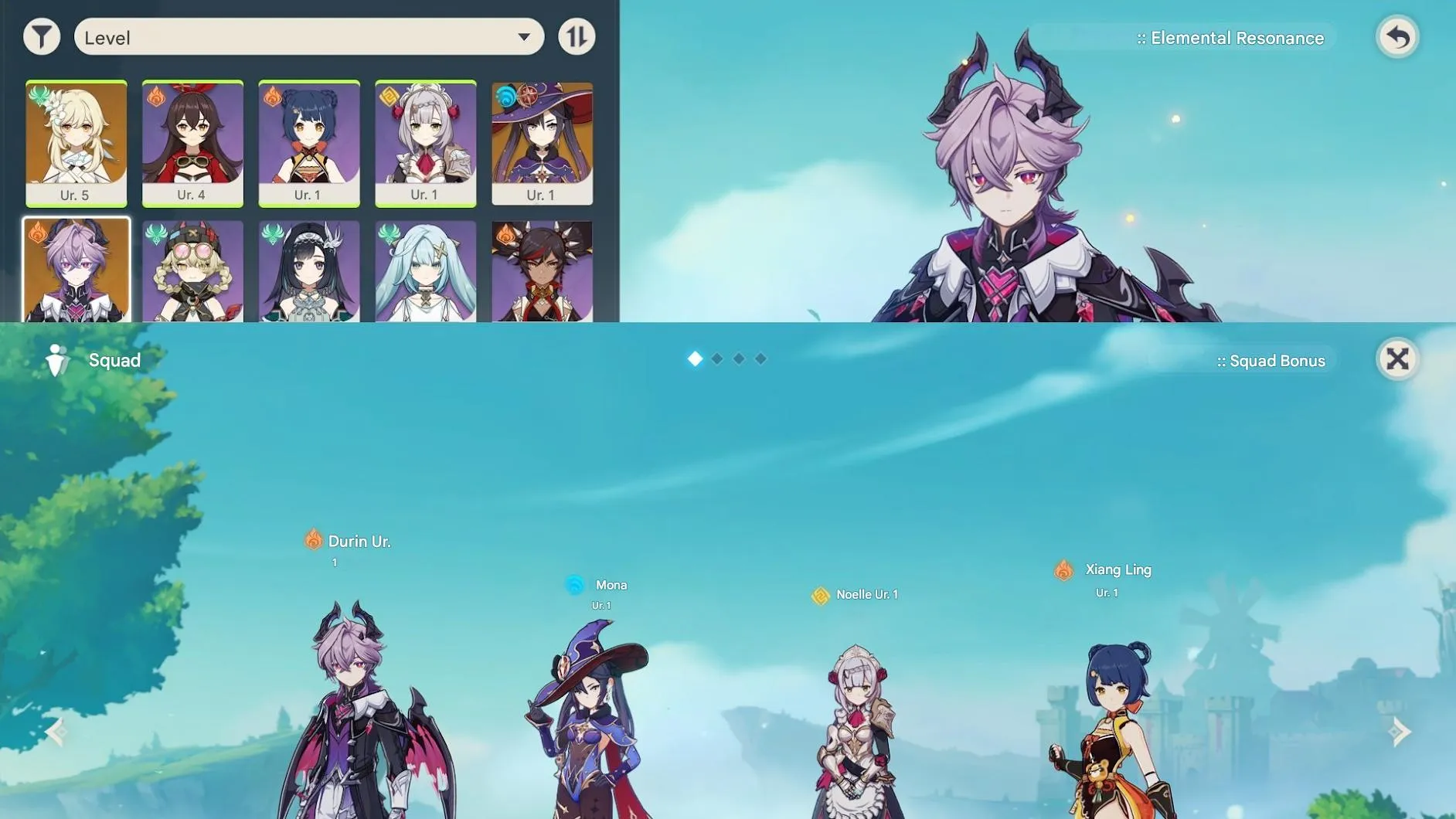 GI1396 Durin + Mona Starter AR5 | Lumine Female Main | Many 4-Star Weapons & Items 